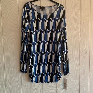 Dana Burchman Long sleeves & Length Printed Top